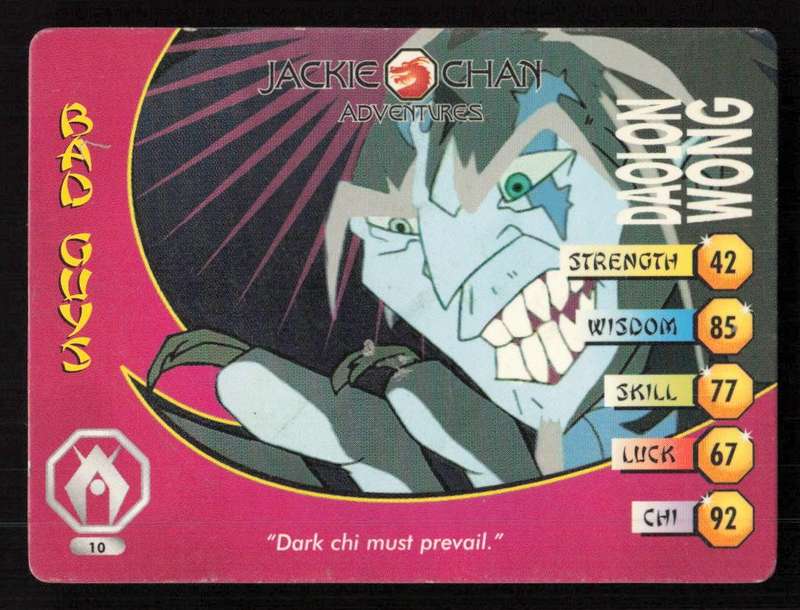 Jackie Chan Adventures - Daolon Wong Card 10 Daolon Wong - Regular Card