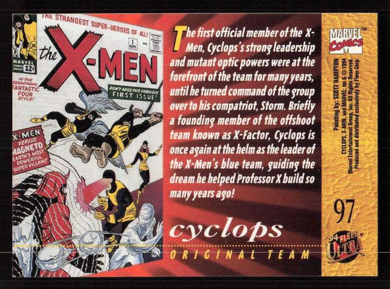 94 Fleer Ultra X-Men Cyclops 97