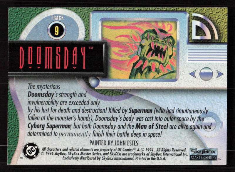 1994 SkyBox DC Comics Doomsday Track 9