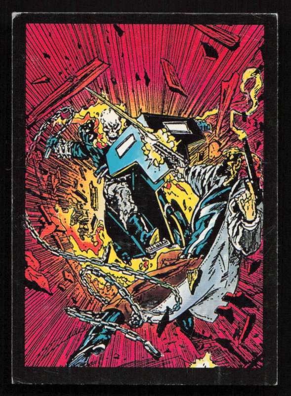 1992 Comic Images Ghost Rider II Card 14 Confrontation