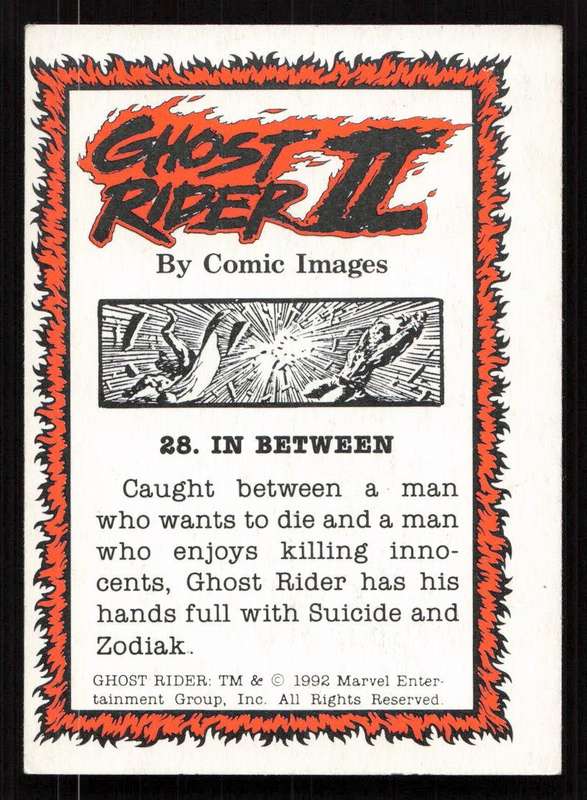 1992 Comic Images Ghost Rider II Card 28 In between
