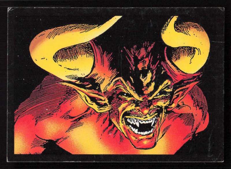 1992 Comic Images Ghost Rider II Card 30 Mephisto