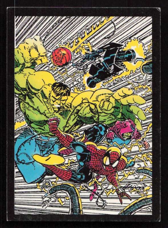 1992 Comic Images Ghost Rider II Card 55 Four of us