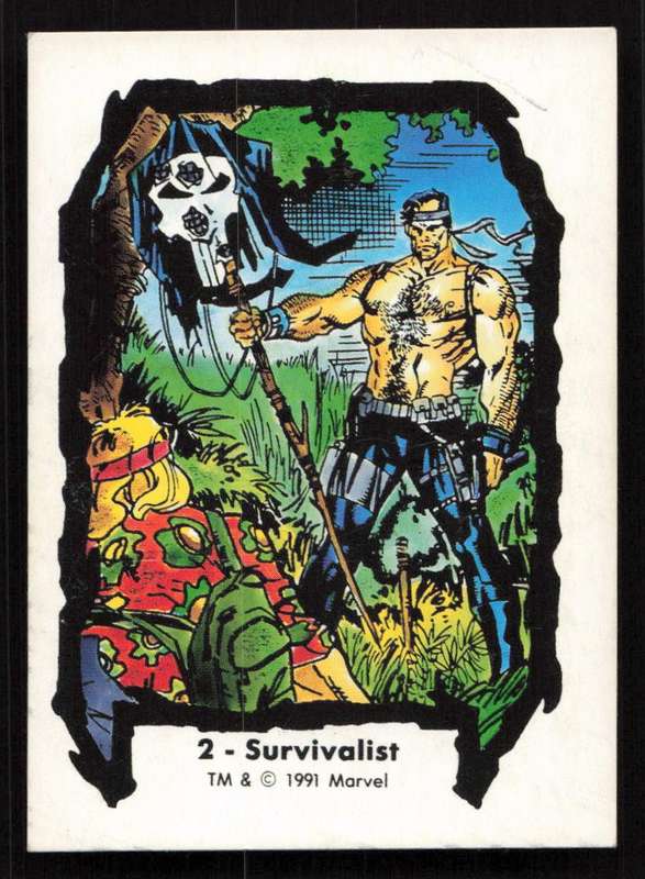 1991 Jim Lee Trading Card 2 Survivalist