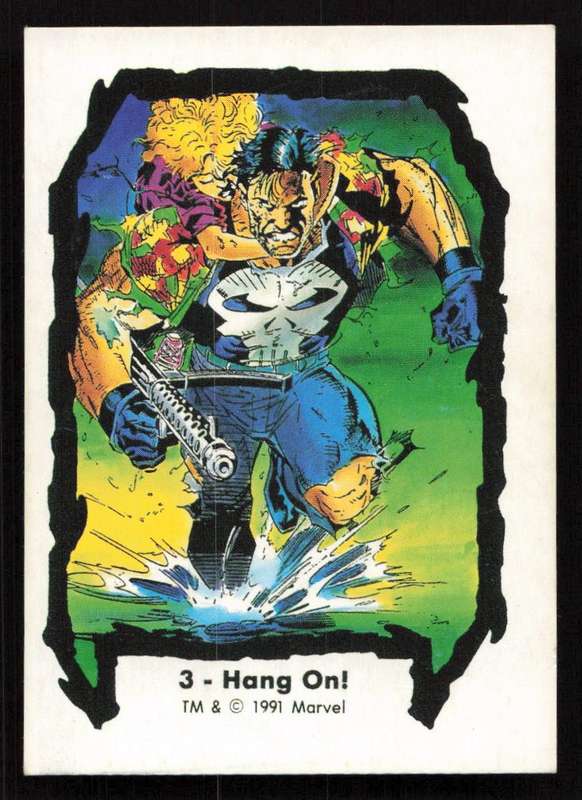 1991 Jim Lee Trading Card 3 Hang on!