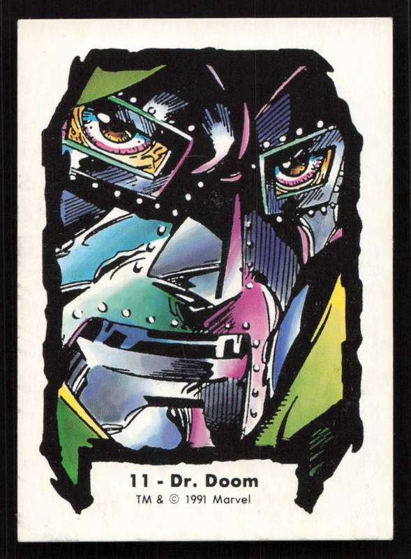 1991 Jim Lee Trading Card 11 Dr. Doom