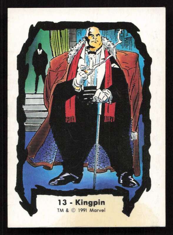 1991 Jim Lee Trading Card 13 Kingpin