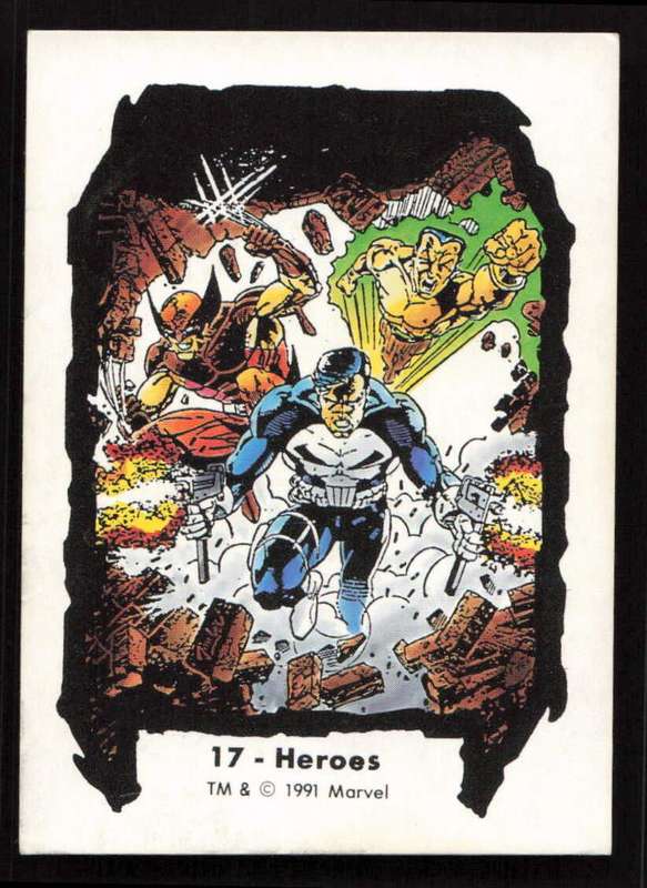 1991 Jim Lee Trading Card 17 Heroes