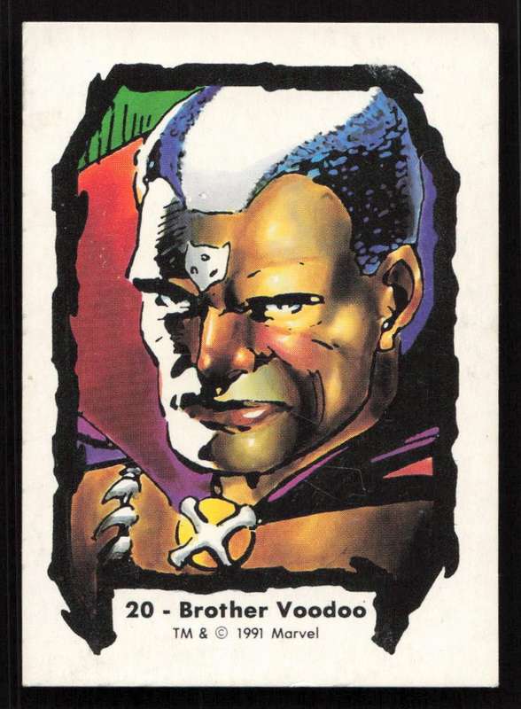 1991 Jim Lee Trading Card 20 Brother Voodoo