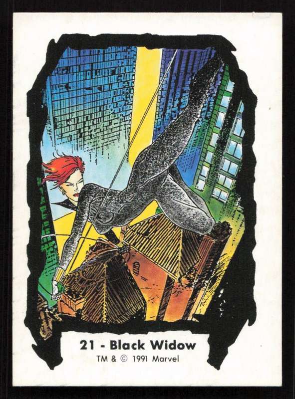 1991 Jim Lee Trading Card 21 Black Widow