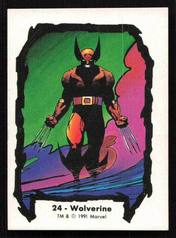 1991 Jim Lee Trading Card 24 Wolverine