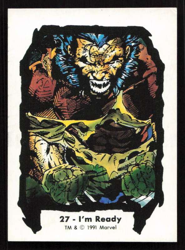 1991 Jim Lee Trading Card 27 I'm ready