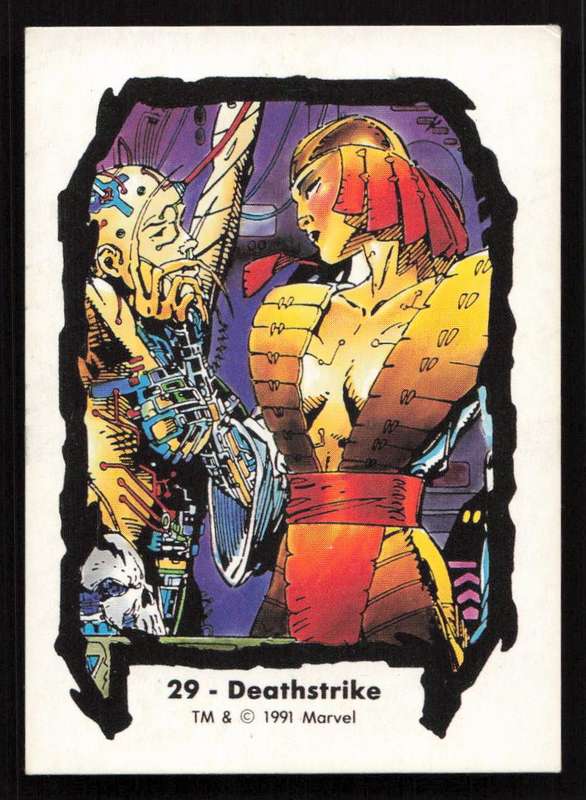 1991 Jim Lee Trading Card 29 Deathstrike