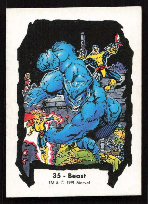 1991 Jim Lee Trading Card 35 Beast