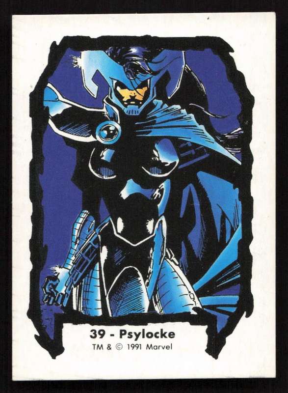 1991 Jim Lee Trading Card 39 Psylocke
