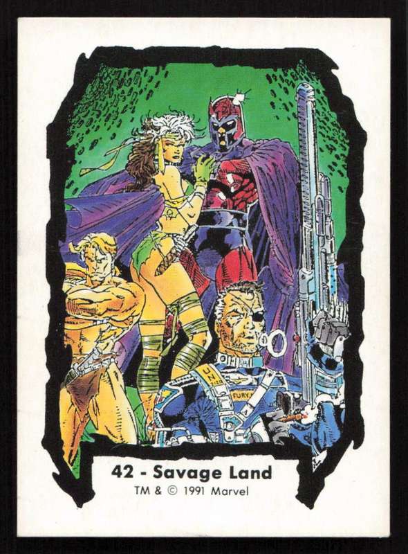 1991 Jim Lee Trading Card 42 Savage Land