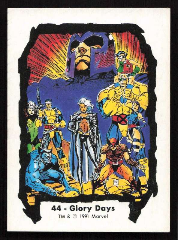 1991 Jim Lee Trading Card 44 Glory days