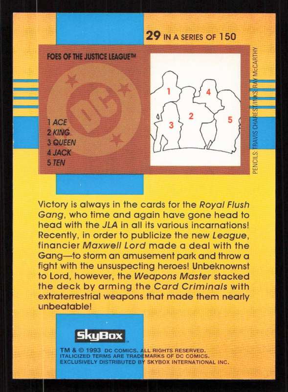 1993 SkyBox DC Comics Foes of the Justice League Card 29