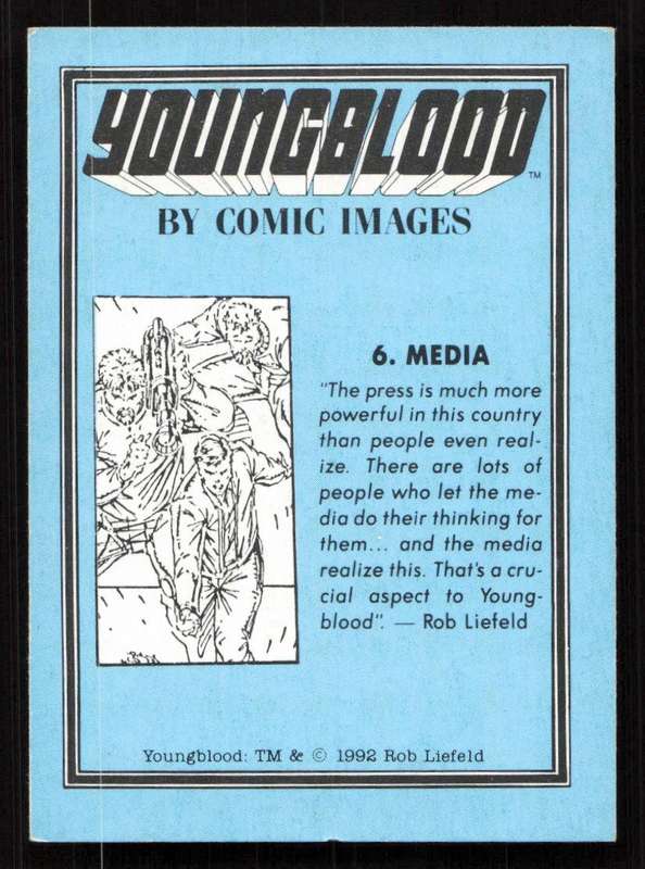 1992 Comic Images Youngblood Card 6 Media