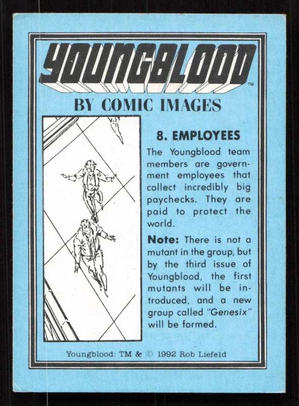 1992 Comic Images Youngblood Card 8 Employees