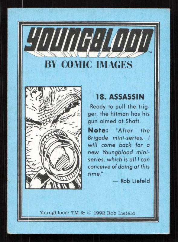 1992 Comic Images Youngblood Card 18 Assassin