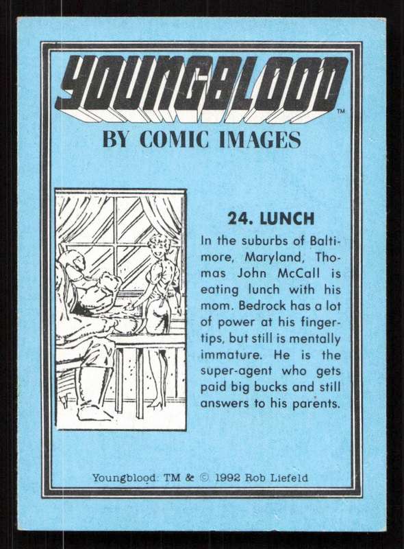 1992 Comic Images Youngblood Card 24 Lunch