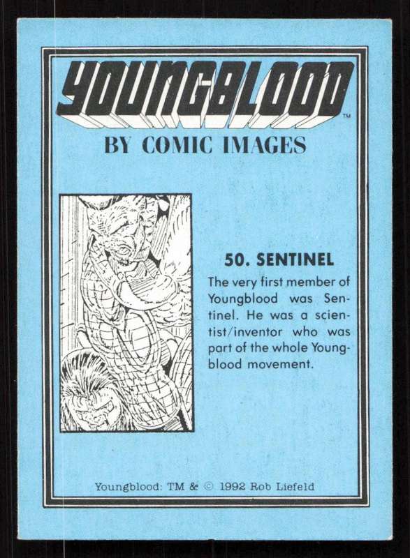 1992 Comic Images Youngblood Card 50 Sentinel