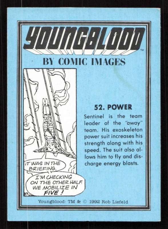 1992 Comic Images Youngblood Card 52 Power
