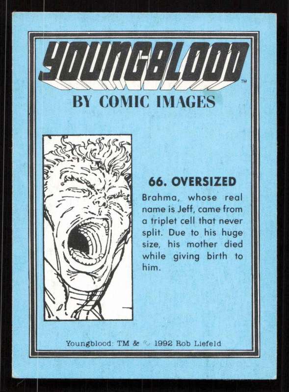 1992 Comic Images Youngblood Card 66 Oversized
