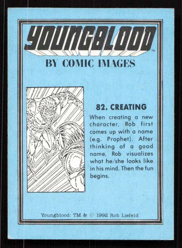 1992 Comic Images Youngblood Card 82 Creating