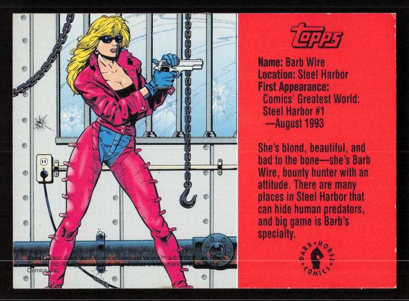 Topps Barb Wire Promo Card 1993