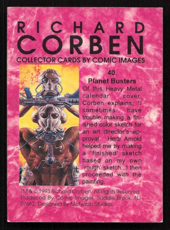 Comic Images 1993 Richard Corben 40 Planet Busters