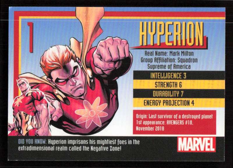 MARVEL 2021 Card 1 Hyperion