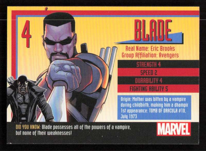 MARVEL 2021 Card 4 Blade