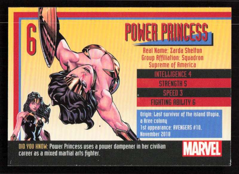 MARVEL 2021 Card 6 Power Princess