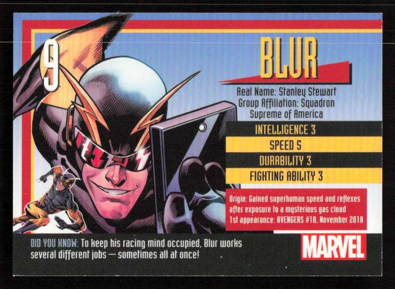 MARVEL 2021 Card 9 Blur