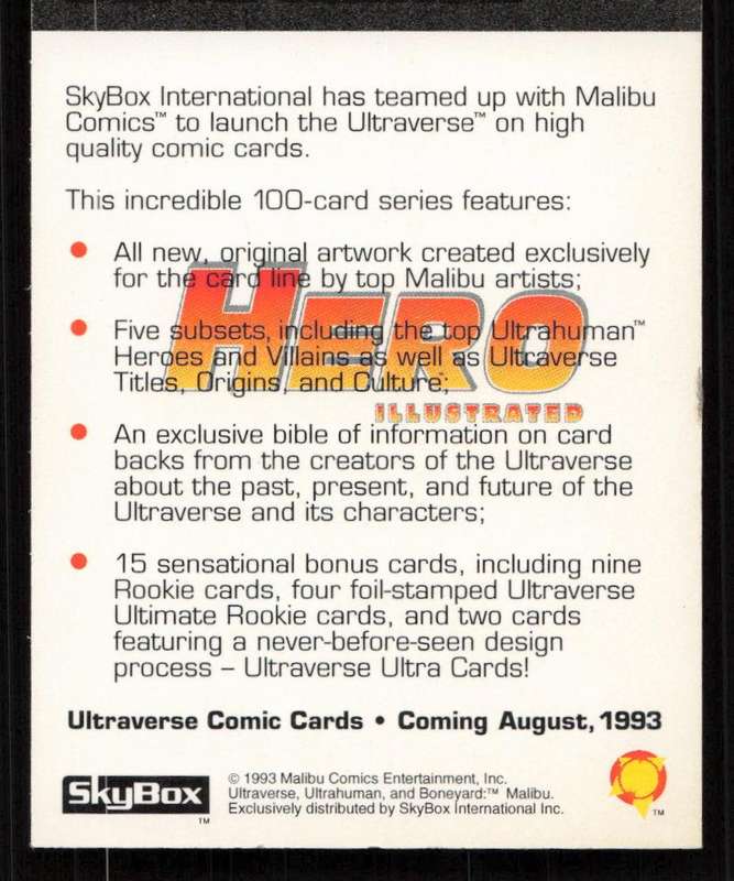 1993 SkyBox Ultraverse Boneyard