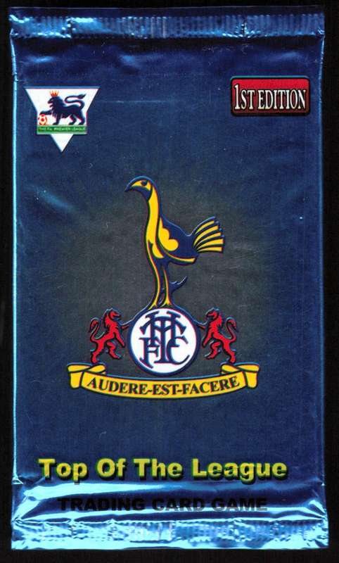 The F.A. Premier League Top Of The League Trading Card Game 1st Edition Factory Sealed 7 Card Pack
