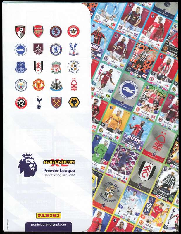 Panini XL Adrenalyn Premier League 2024 Official Trading Card Game Guide & Gameboard Set
