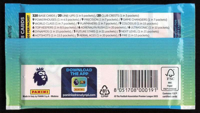 Panini XL Adrenalyn - Premier League 2024 Official Trading Card Game Factory Sealed 6 card Pack
