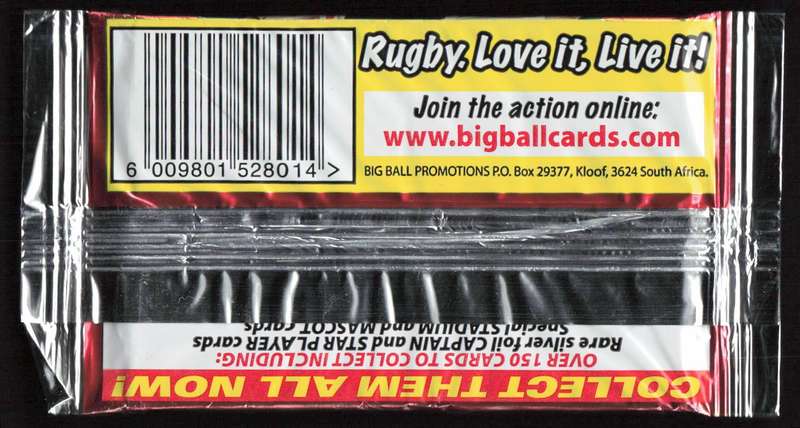 Big Ball 2009 Rugby Trading Cards Factory Sealed 6 Card Pack