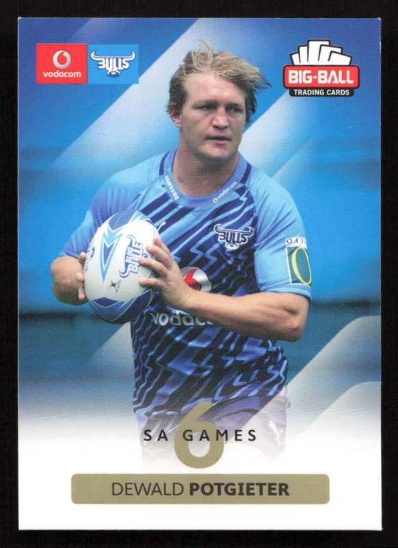 Big Ball 2012 Rugby Trading Card Card 022/248 Dewald Potgieter