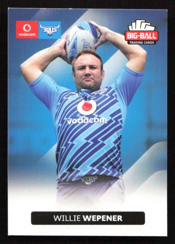 Big Ball 2012 Rugby Trading Card Card 046/248 Willie Wepener