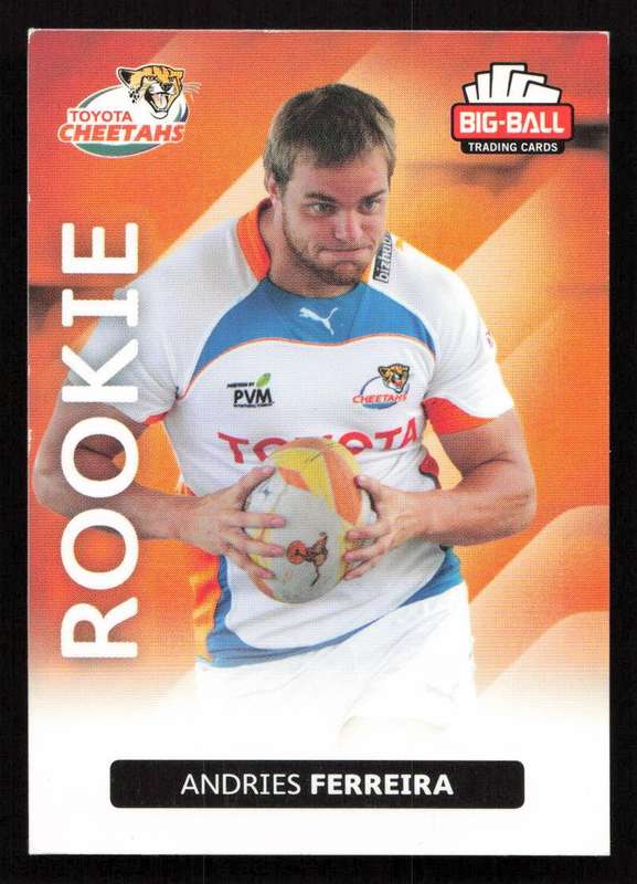 Big Ball 2012 Rugby Trading Card Card 060/248 Andries Ferreira