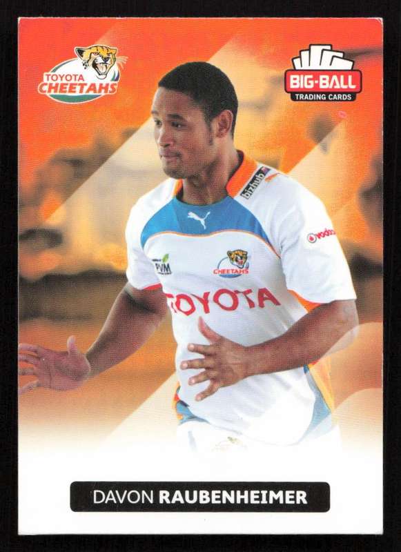 Big Ball 2012 Rugby Trading Card Card 065/248 Davon Raubenheimer