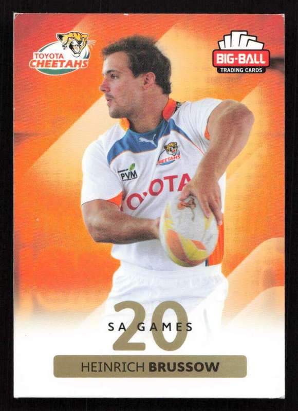 Big Ball 2012 Rugby Trading Card Card 070/248 Heinrich Brussow