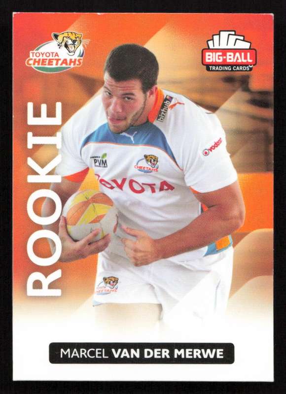 Big Ball 2012 Rugby Trading Card Card 080/248 Marcel van der Merwe
