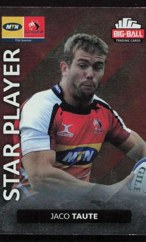 Big Ball 2012 Rugby Trading Card Card 107/248 Jaco Taute