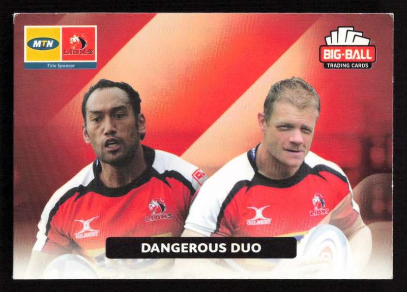 Big Ball 2012 Rugby Trading Card Card 109/248 Dean van Rensburg & James Kamana