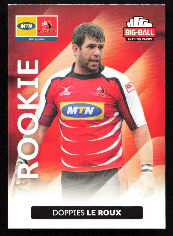 Big Ball 2012 Rugby Trading Card Card 123/248 Doppies le Roux